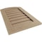 Ekena Millwork Timberthane Rough Cedar Arch Top Faux Wood Non-Functional Gable Vent, Primed Tan, 36"W x 48"H GVURAR36X48DRCPR - alternate 3